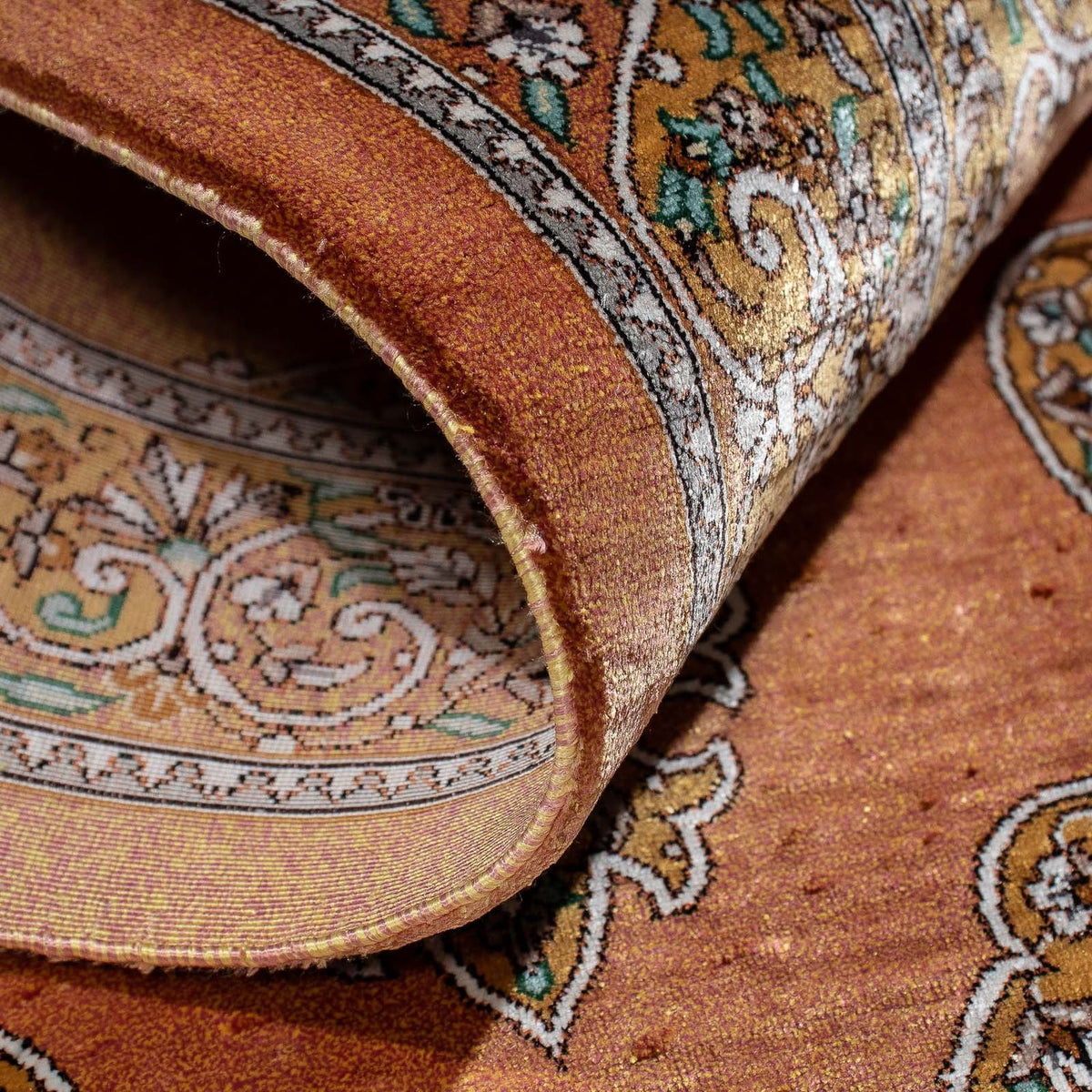 Persisk tæppe - Ghom - 96 x 59 cm - brun