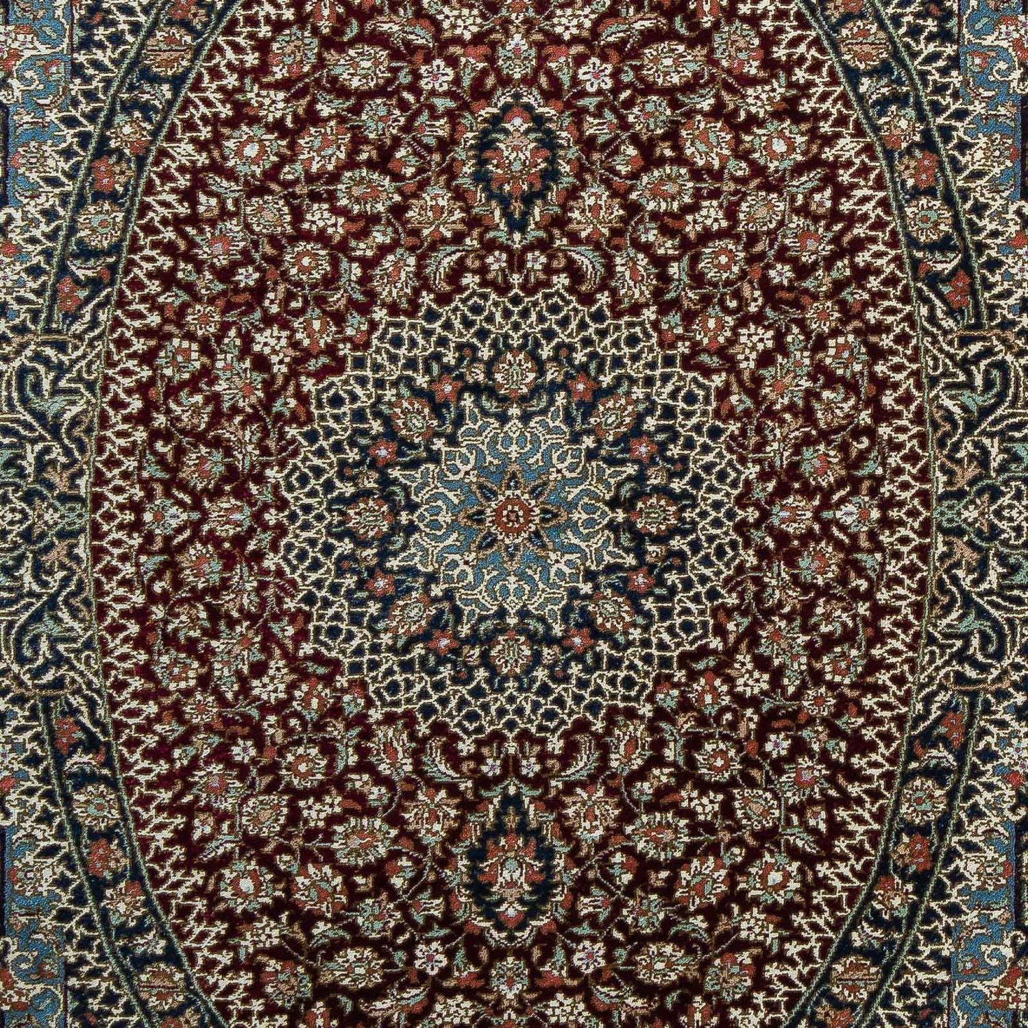 Persisk tæppe - Ghom - 89 x 59 cm - mørkeblå