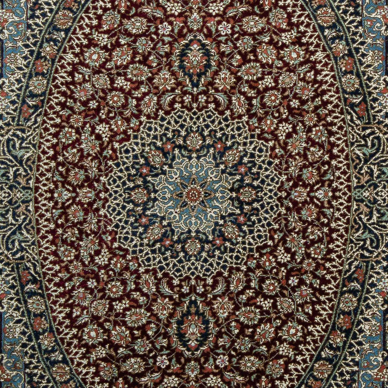 Persisk tæppe - Ghom - 89 x 59 cm - mørkeblå