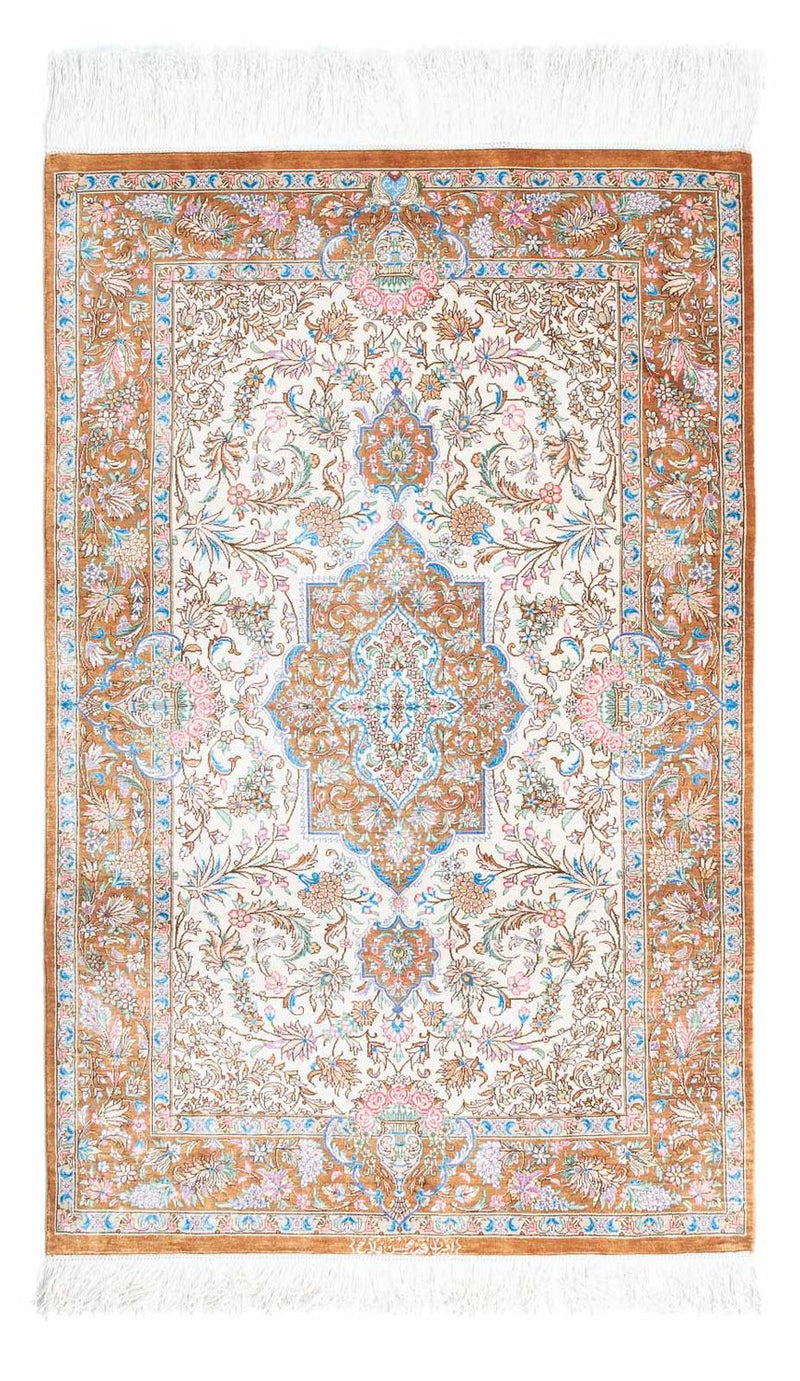 Persisk tæppe - Ghom - 124 x 79 cm - beige