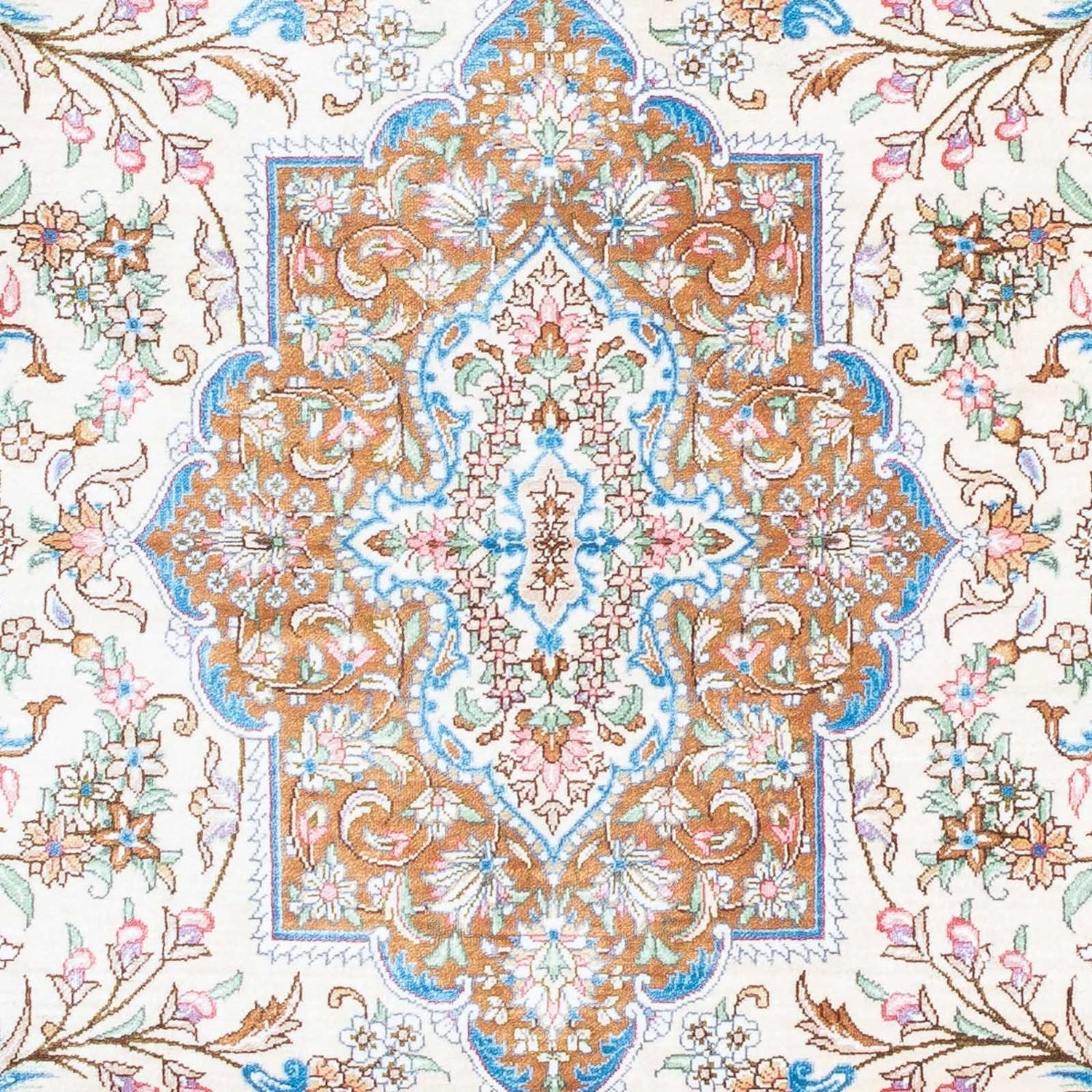 Persisk tæppe - Ghom - 124 x 79 cm - beige