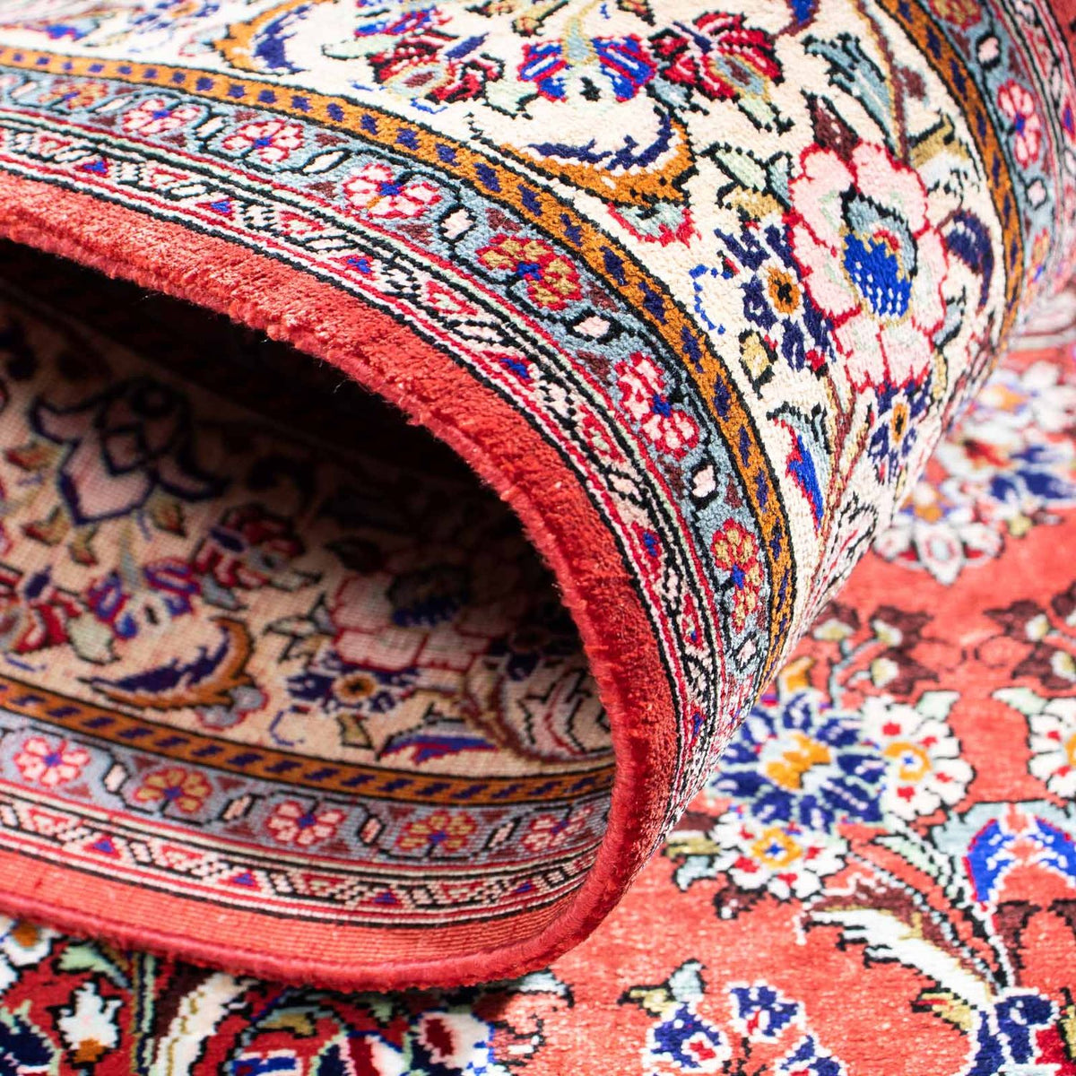 Persisk tæppe - Ghom - 134 x 77 cm - rød