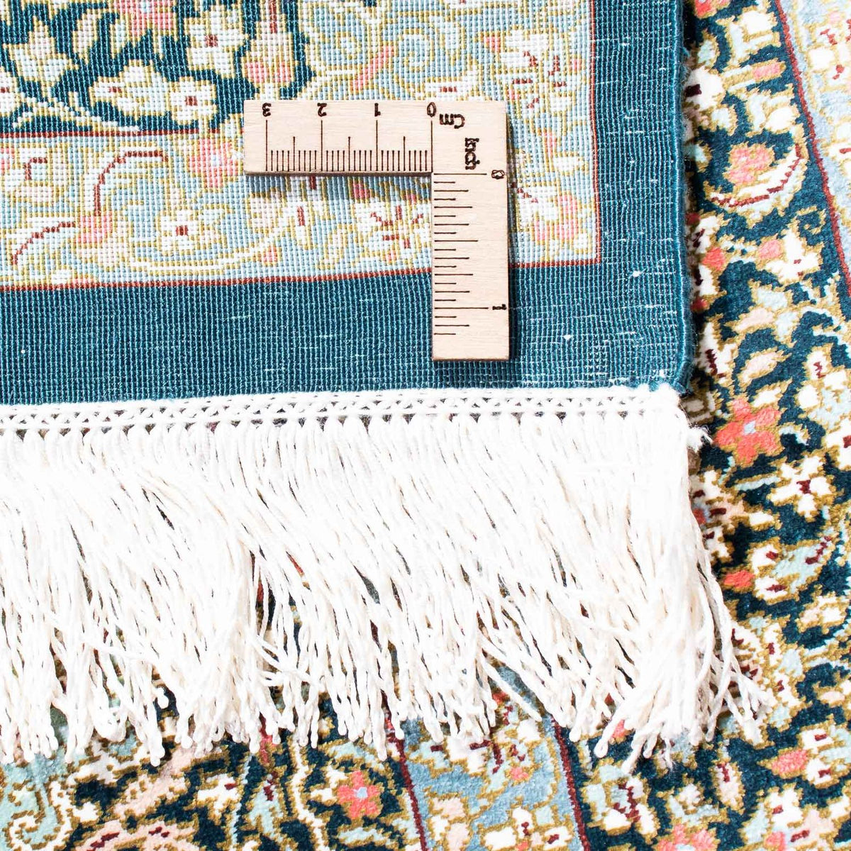 Persisk tæppe - Ghom - 121 x 77 cm - mørkeblå