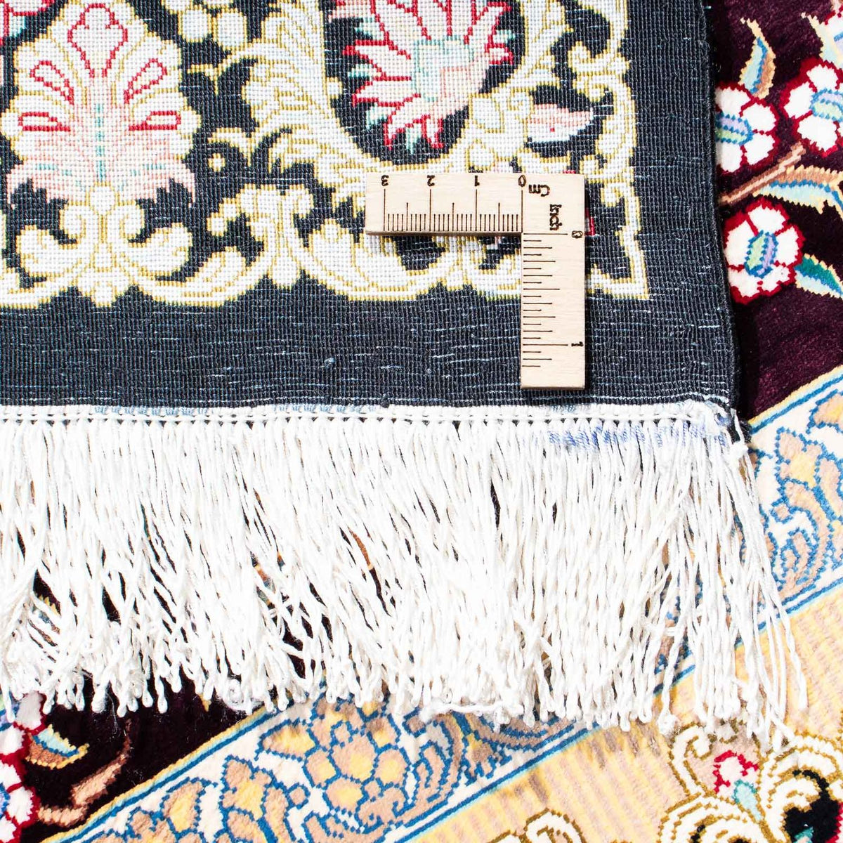 Persisk tæppe - Ghom - 123 x 79 cm - mørkerød