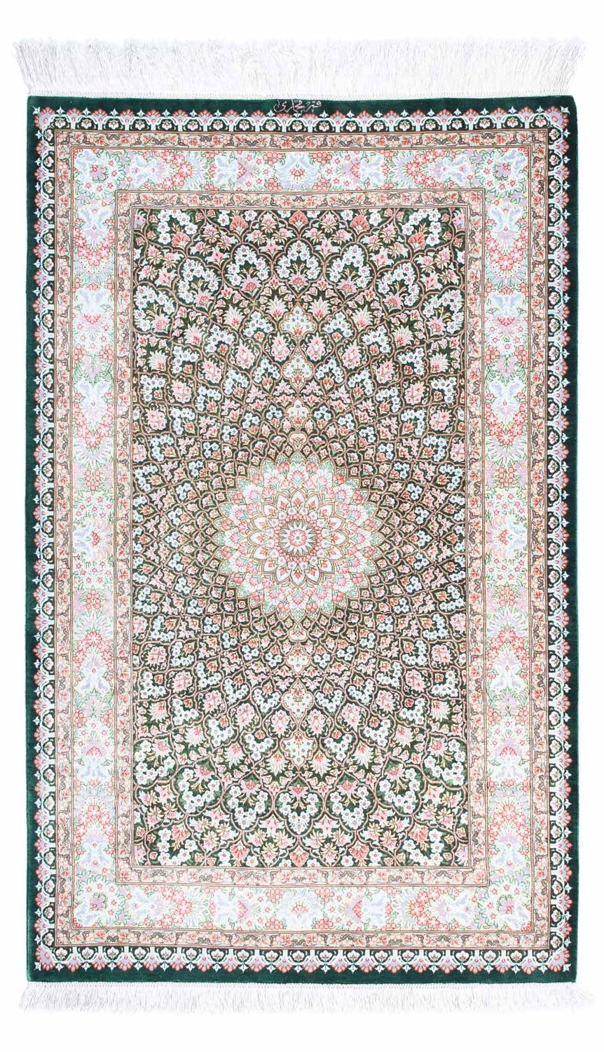 Persisk tæppe - Ghom - 128 x 83 cm - grøn