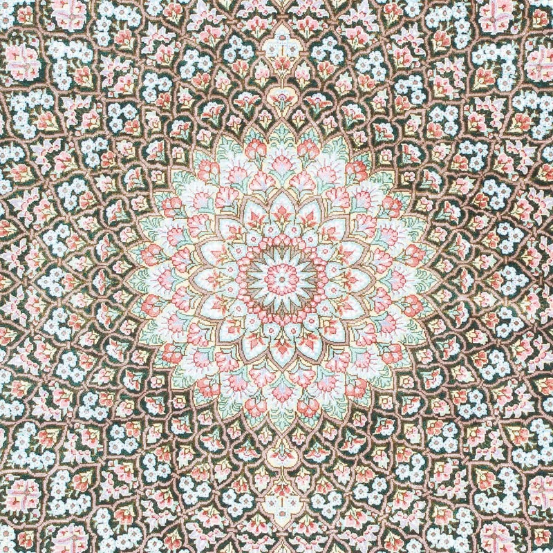 Persisk tæppe - Ghom - 128 x 83 cm - grøn