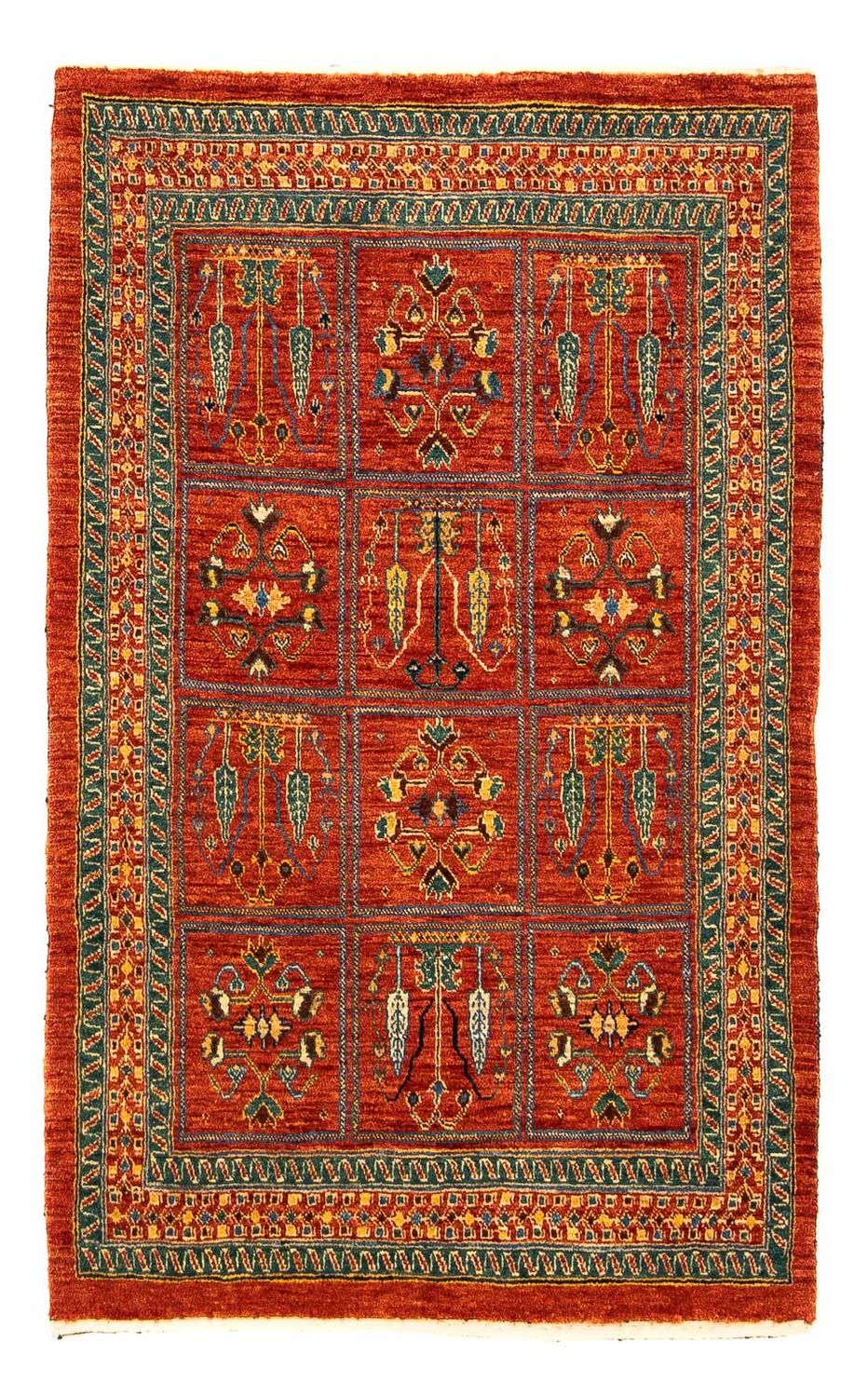 Gabbeh-tæppe - Kashkuli Persisk - 134 x 84 cm - mørkerød