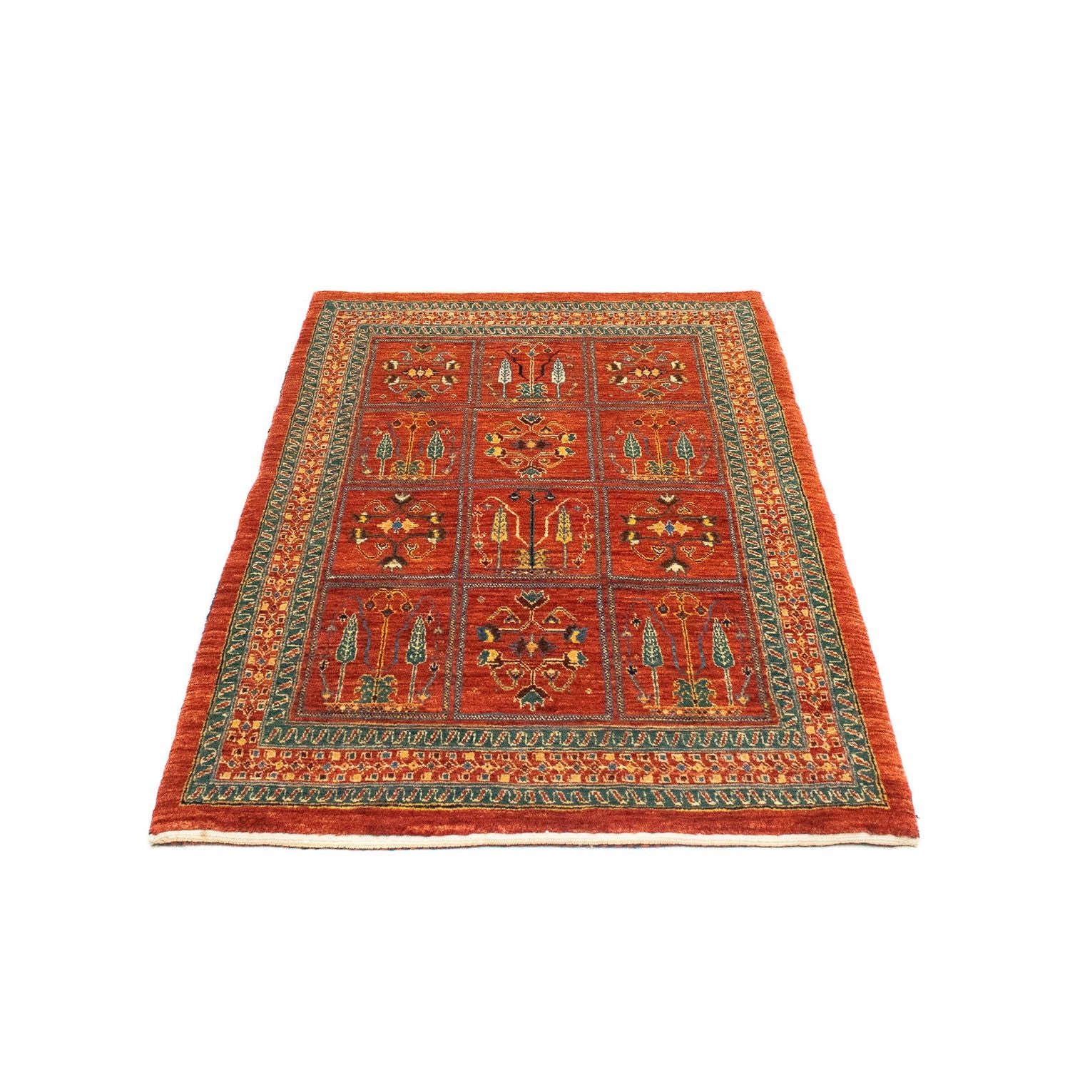 Gabbeh-tæppe - Kashkuli Persisk - 134 x 84 cm - mørkerød