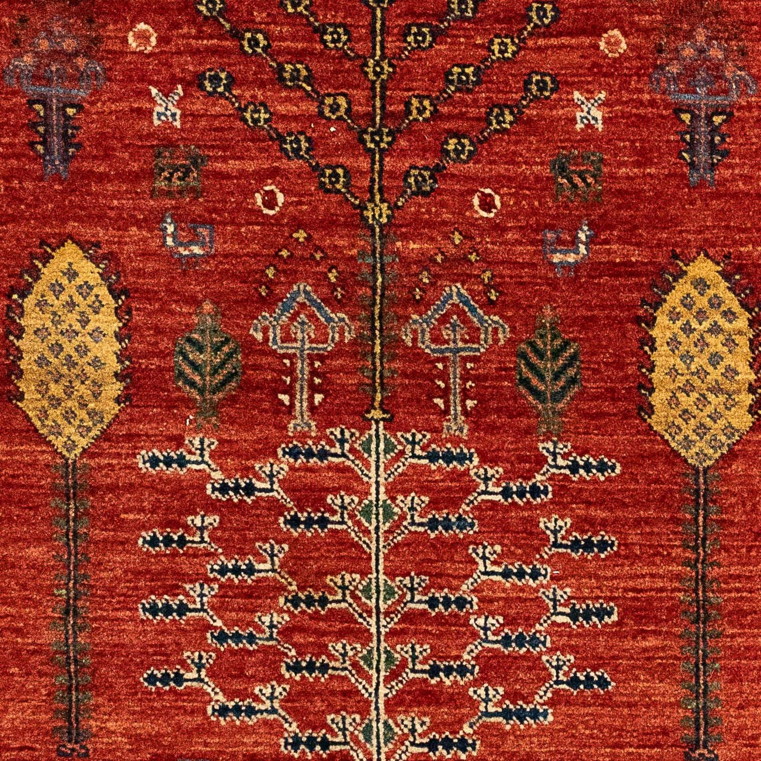 Gabbeh-tæppe - Kashkuli Persisk - 120 x 85 cm - mørkerød