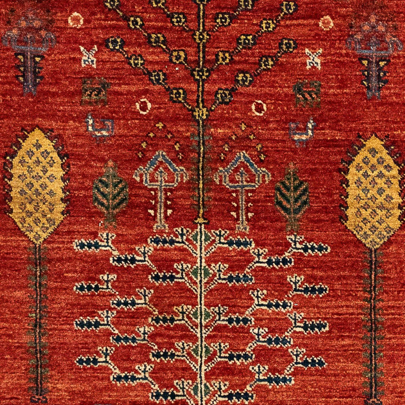 Gabbeh-tæppe - Kashkuli Persisk - 120 x 85 cm - mørkerød