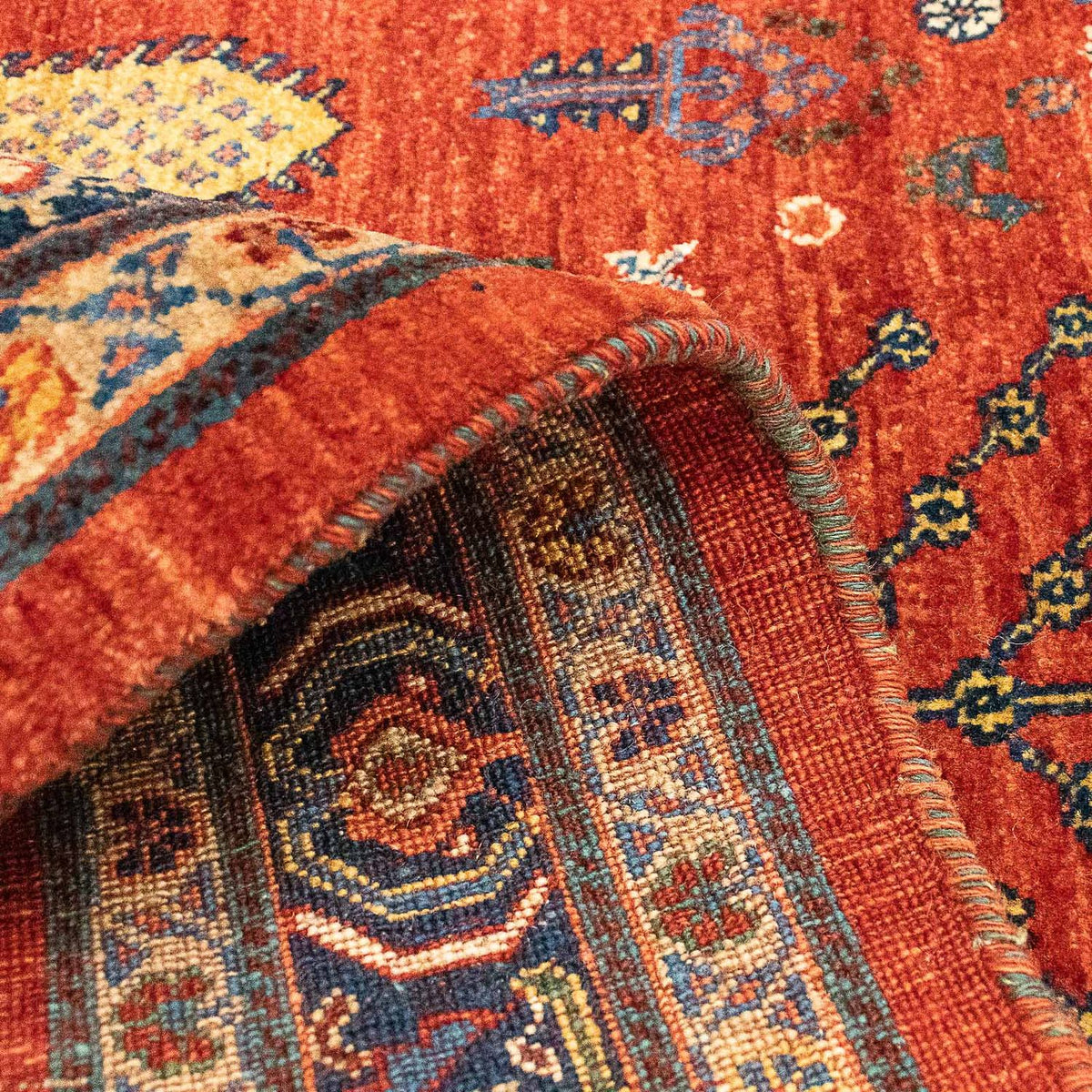 Gabbeh-tæppe - Kashkuli Persisk - 120 x 85 cm - mørkerød