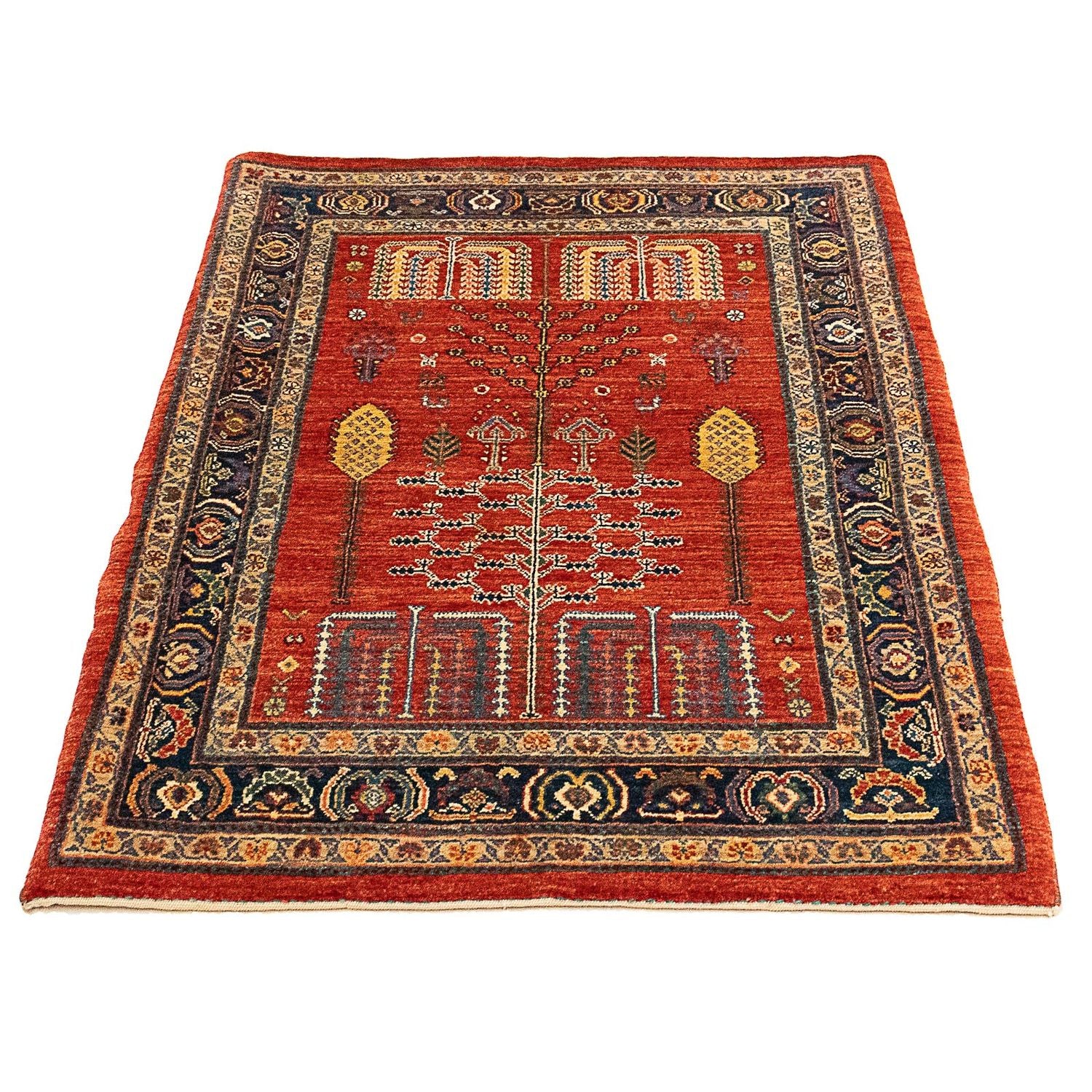 Gabbeh-tæppe - Kashkuli Persisk - 120 x 85 cm - mørkerød