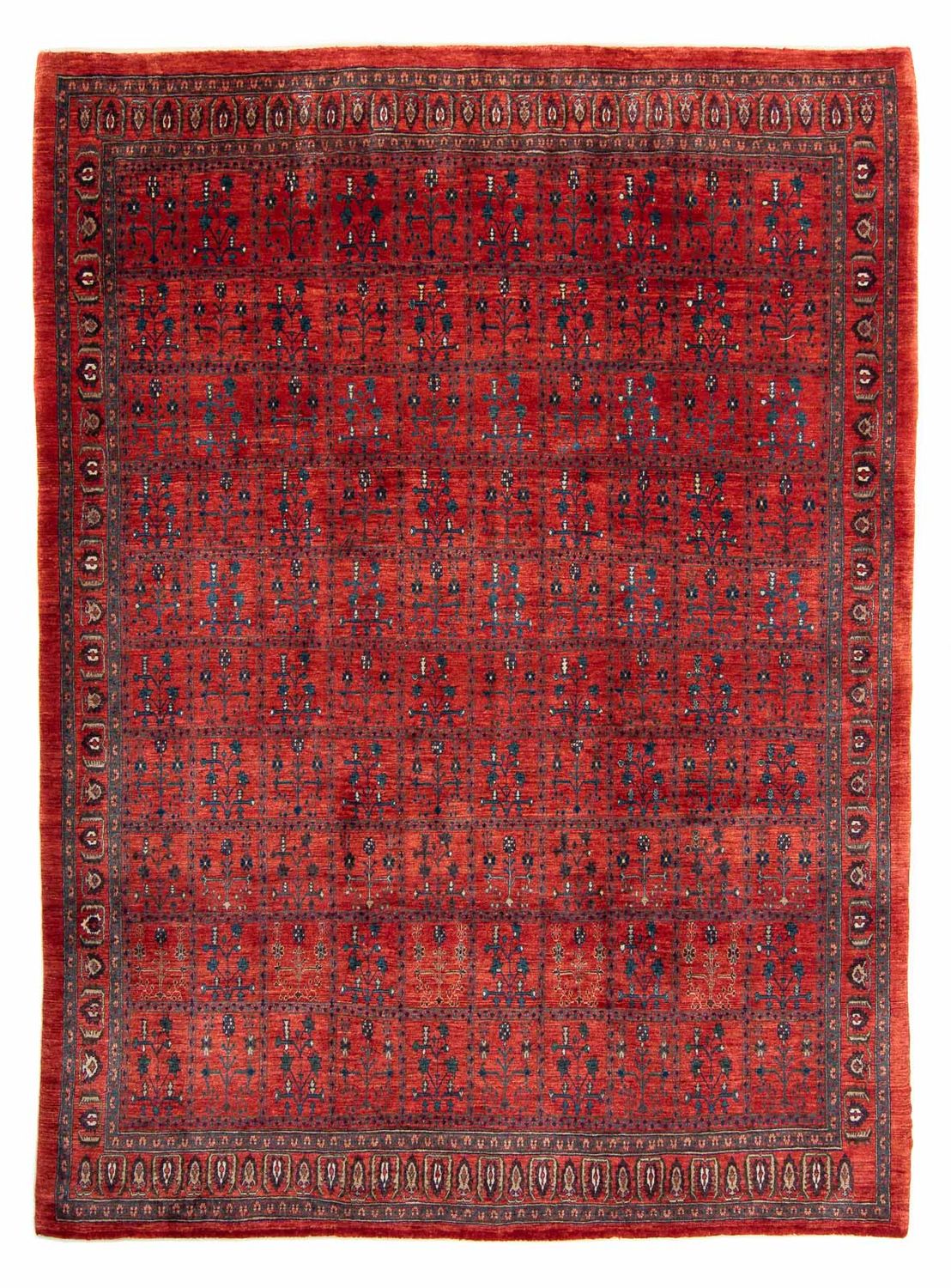Gabbeh-tæppe - Kashkuli Persisk - 345 x 260 cm - mørkerød
