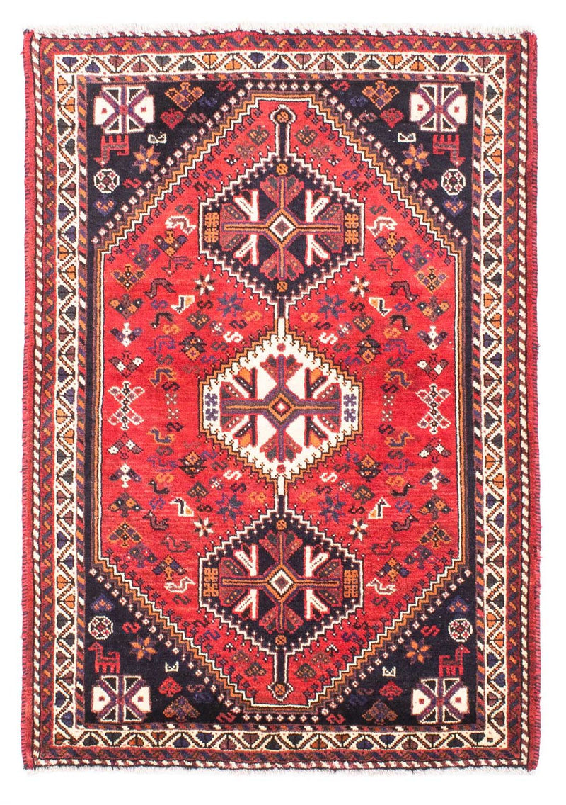 Persisk tæppe - Nomadisk - 169 x 115 cm - mørkerød