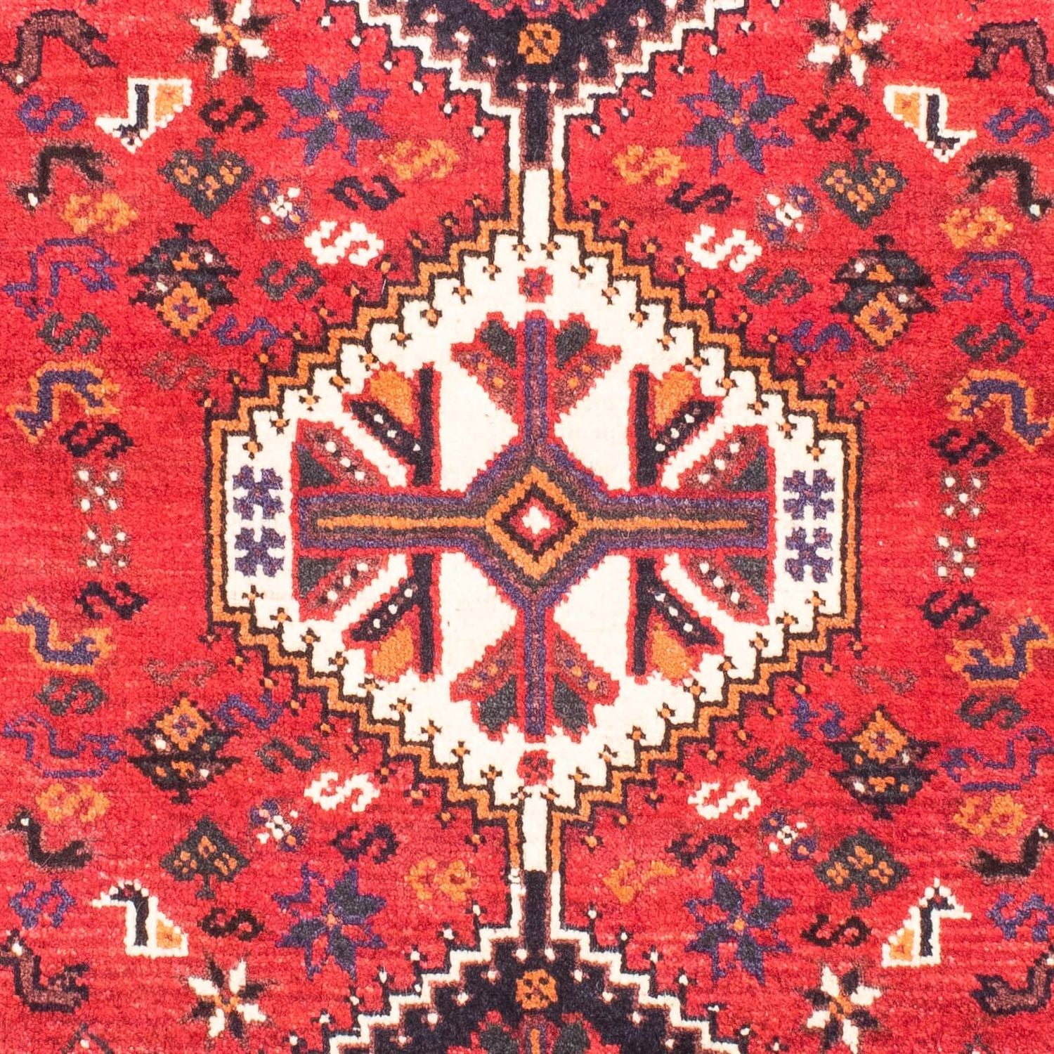 Persisk tæppe - Nomadisk - 169 x 115 cm - mørkerød