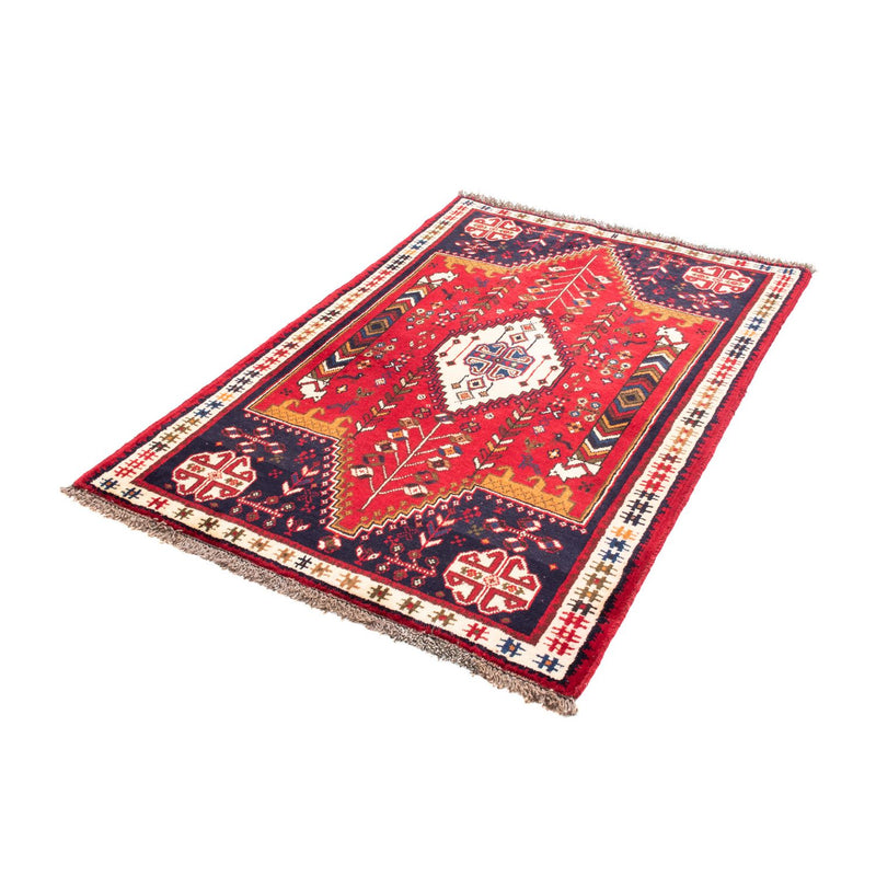 Persisk tæppe - Nomadisk - 153 x 105 cm - mørkerød