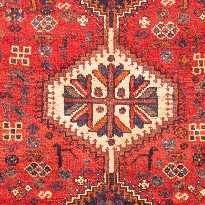 Persisk tæppe - Nomadisk - 157 x 122 cm - mørkerød