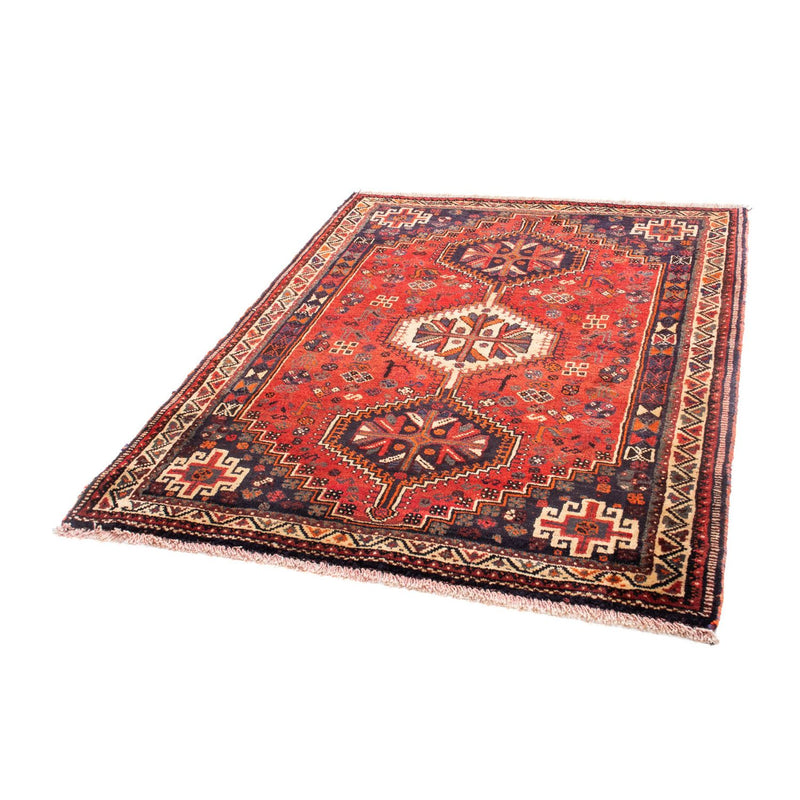 Persisk tæppe - Nomadisk - 157 x 122 cm - mørkerød