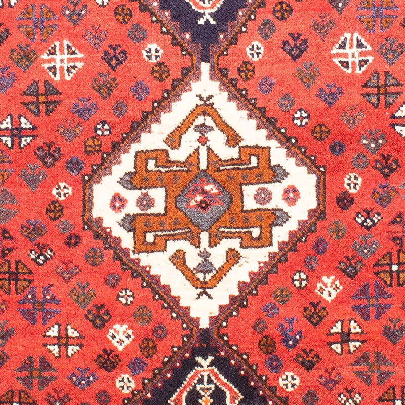 Persisk tæppe - Nomadisk - 159 x 121 cm - mørkerød