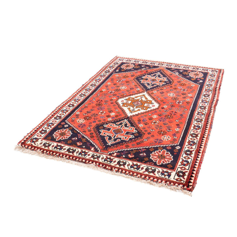 Persisk tæppe - Nomadisk - 159 x 121 cm - mørkerød