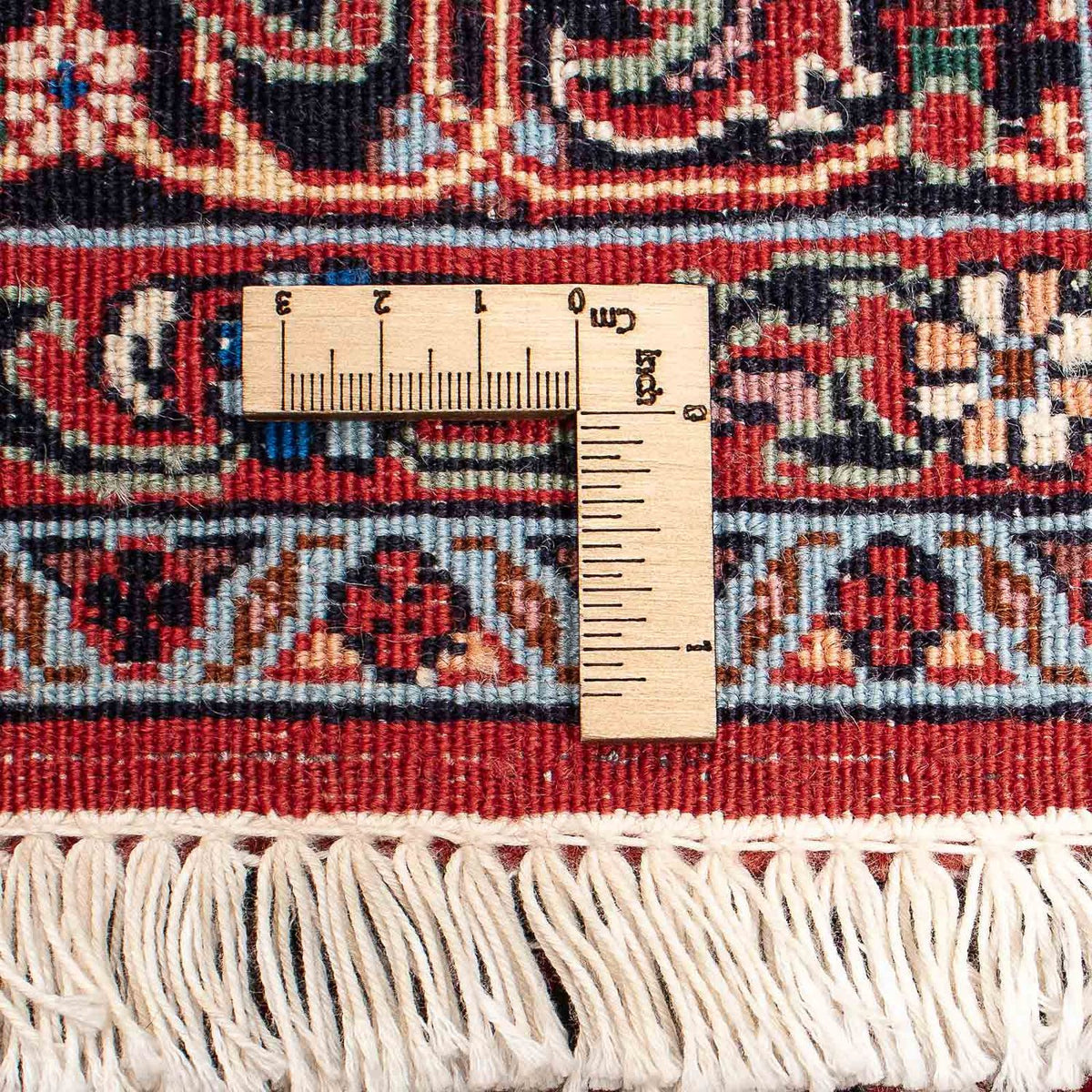 Persisk tæppe - Bijar - 206 x 132 cm - mørkerød