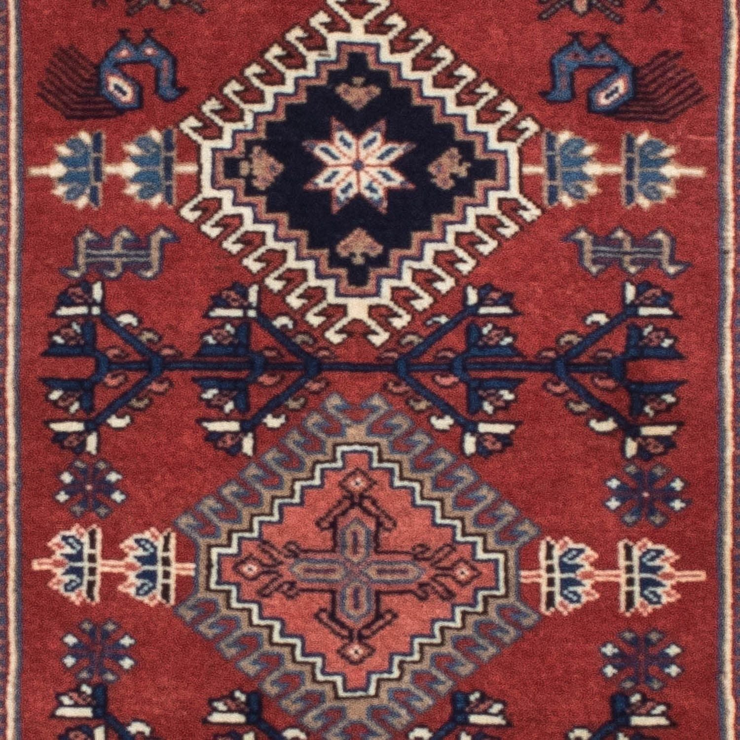 Løber Persisk tæppe - Nomadisk - 148 x 59 cm - mørkerød