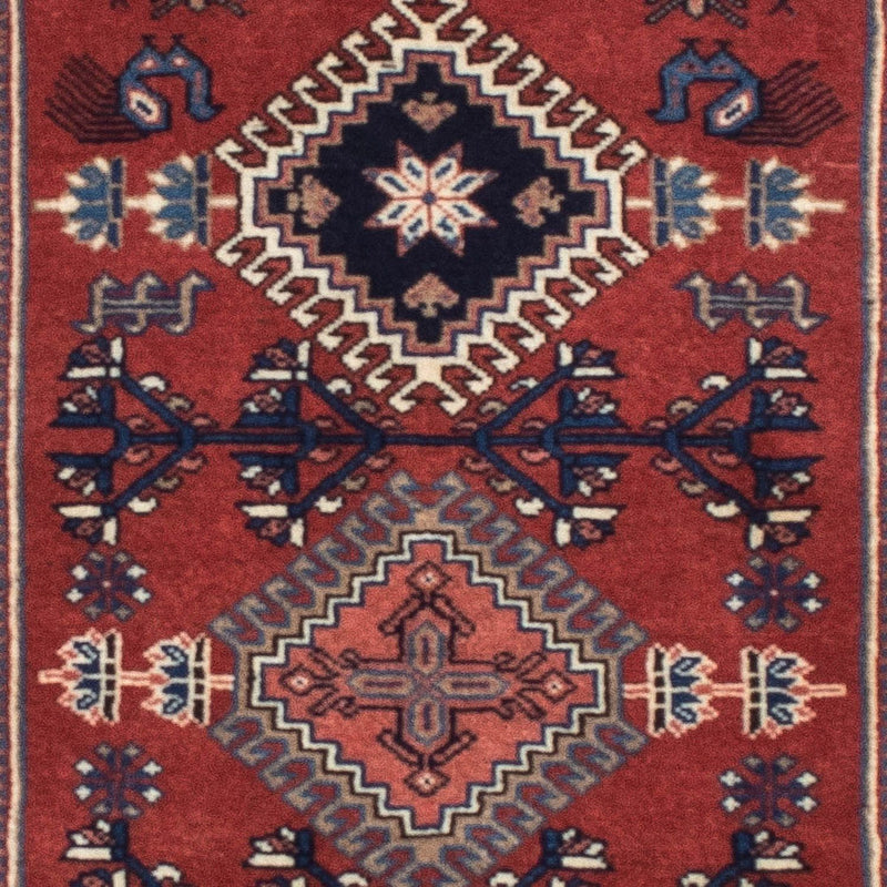 Løber Persisk tæppe - Nomadisk - 148 x 59 cm - mørkerød