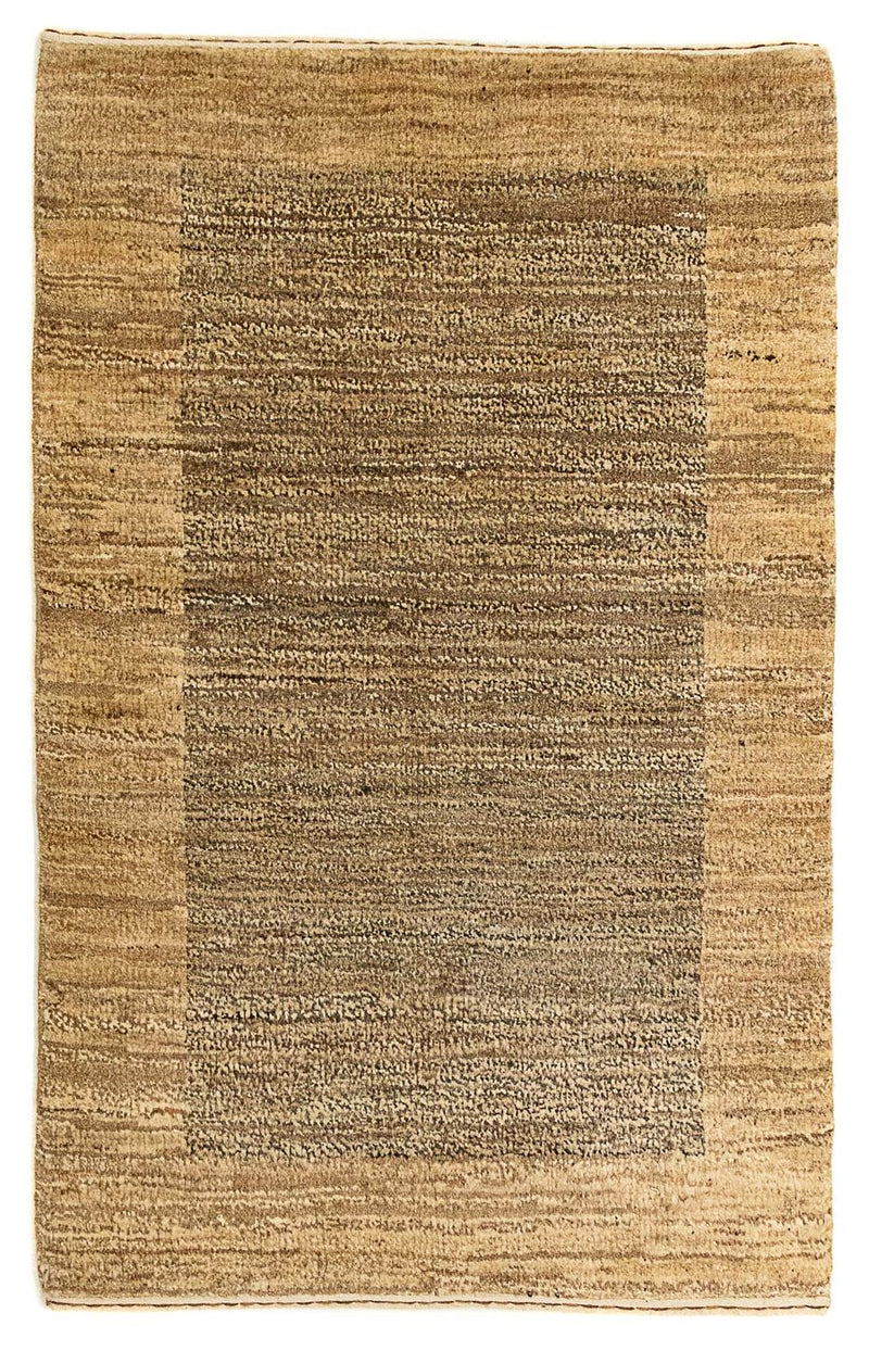 Gabbeh-tæppe - Indus - 95 x 61 cm - lys brun