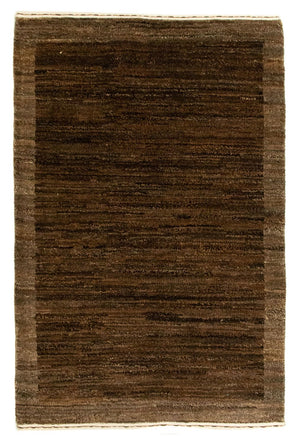 Gabbeh-tæppe - Indus - 93 x 60 cm - mørkebrun
