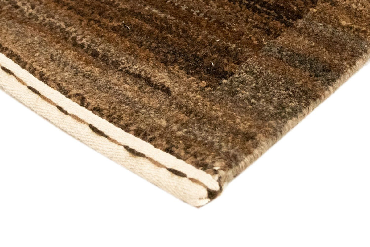 Gabbeh-tæppe - Indus - 93 x 60 cm - mørkebrun