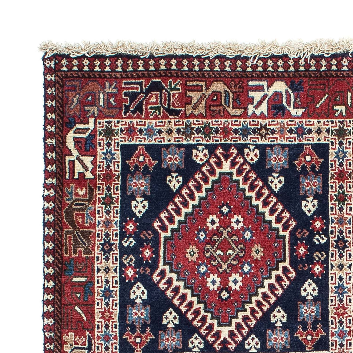 Persisk tæppe - Nomadisk - 145 x 100 cm - rød