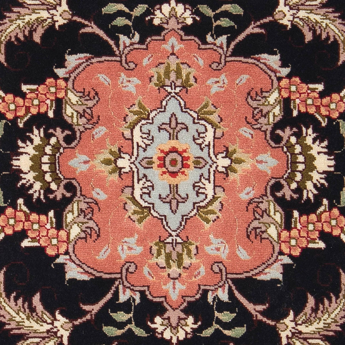 Persisk tæppe - Tabriz - Royal - 90 x 60 cm - mørkeblå