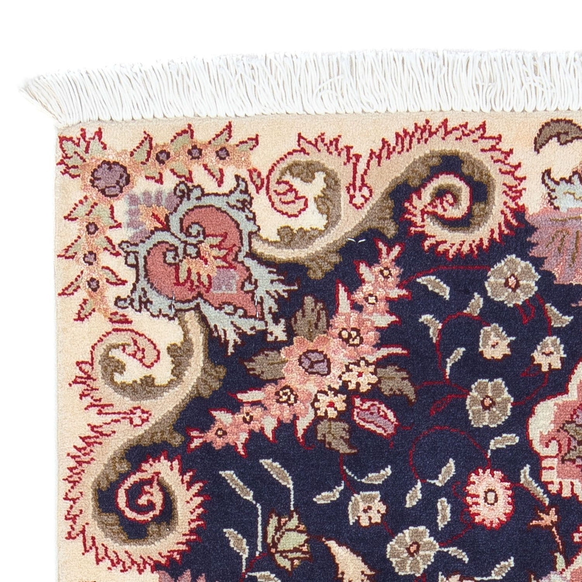 Persisk tæppe - Tabriz - Royal - 90 x 60 cm - mørkeblå