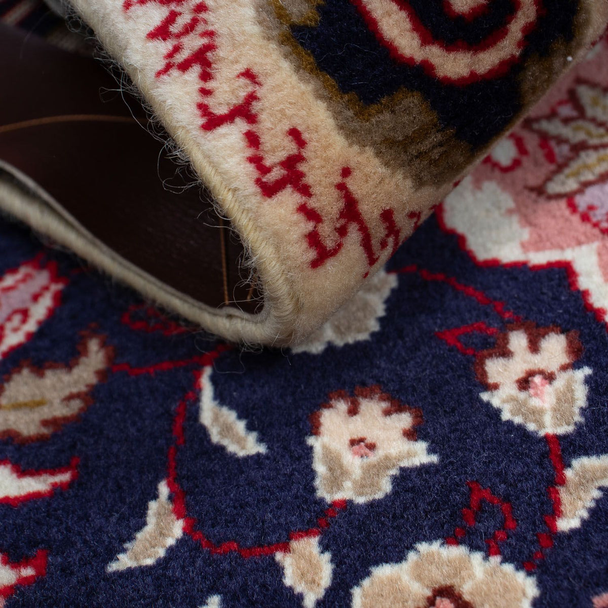 Persisk tæppe - Tabriz - Royal - 90 x 60 cm - mørkeblå