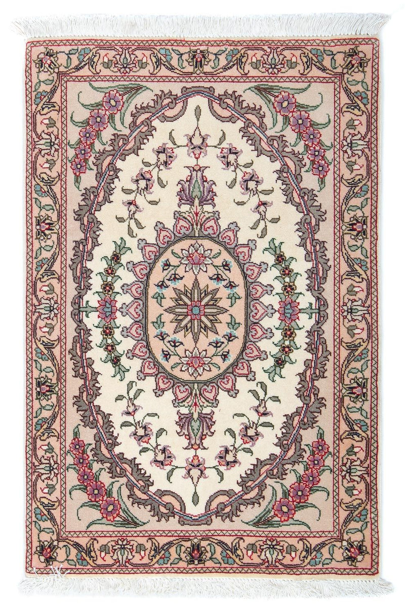 Persisk tæppe - Tabriz - Royal - 90 x 60 cm - beige