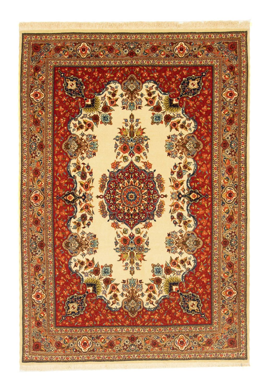 Persisk tæppe - Ghom - 151 x 105 cm - beige