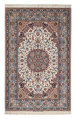 Silketæppe - Ghom Silk - Premium - 202 x 128 cm - beige