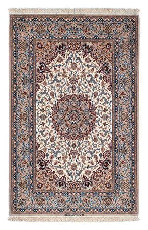Silketæppe - Ghom Silk - Premium - 202 x 128 cm - beige