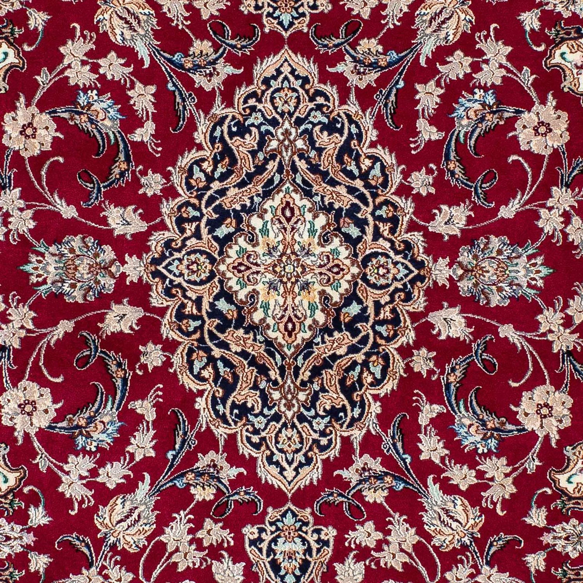 Silketæppe - Ghom Silk - Premium - 200 x 130 cm - rød