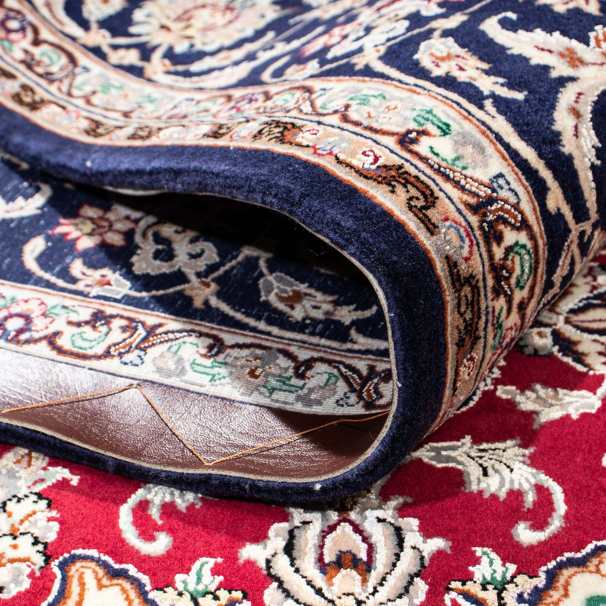 Silketæppe - Ghom Silk - Premium - 200 x 130 cm - rød