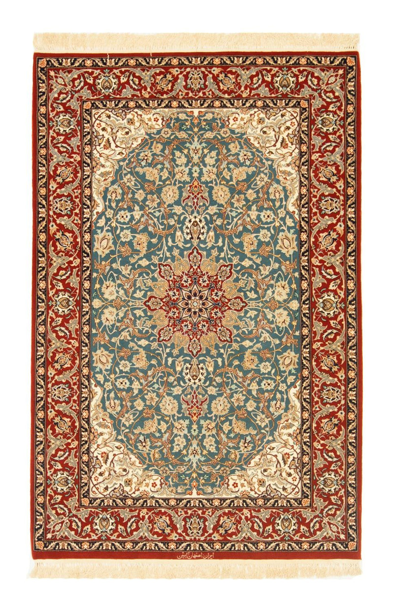 Persisk tæppe - Isfahan - Premium - 162 x 106 cm - rød