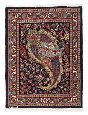 Persisk tæppe - Classic - 80 x 63 cm - sort