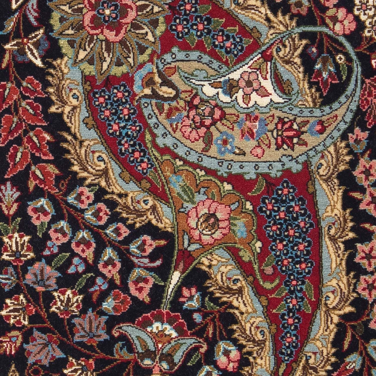 Persisk tæppe - Classic - 80 x 63 cm - sort