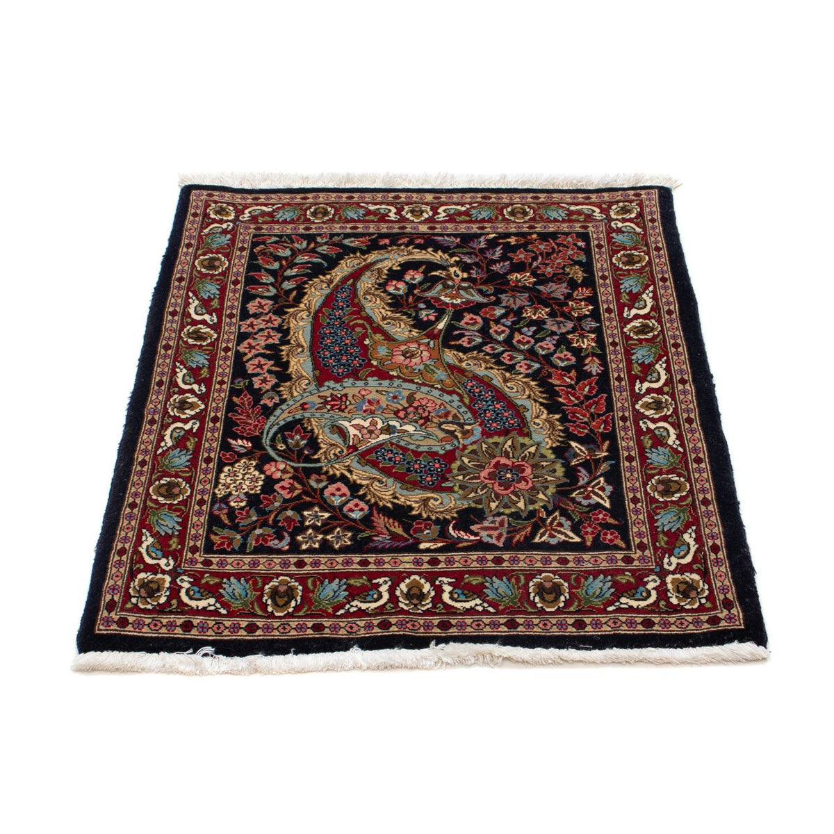 Persisk tæppe - Classic - 80 x 63 cm - sort