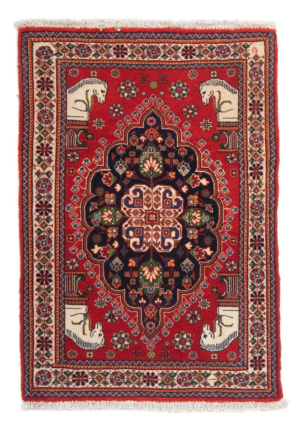 Gabbeh-tæppe - Kashkuli Persisk - 88 x 61 cm - rød