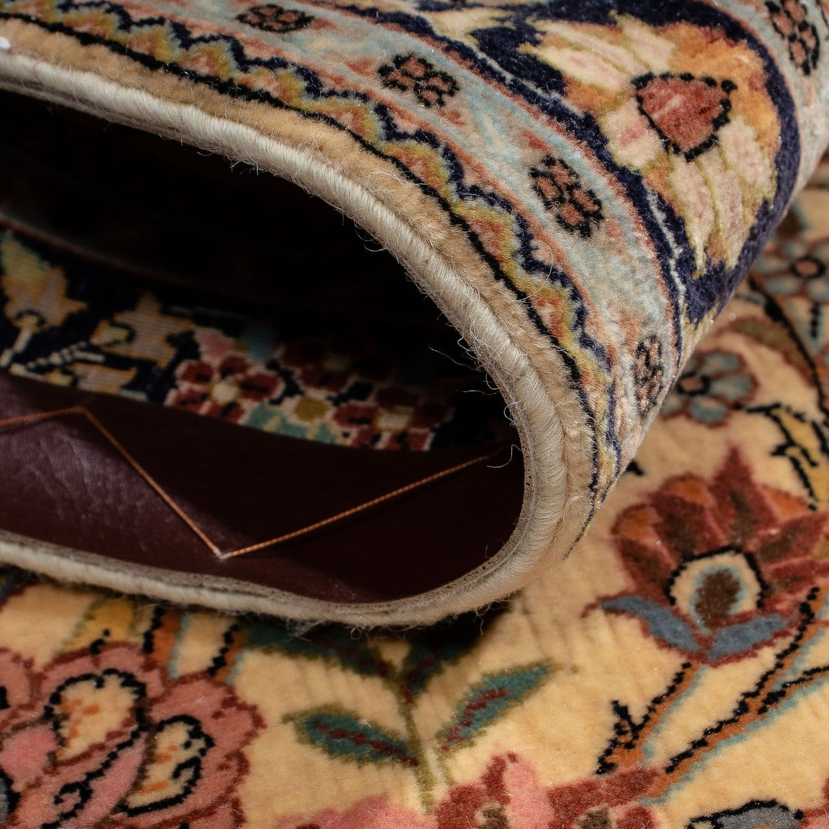 Persisk tæppe - Ghom - 113 x 68 cm - sennepsgul