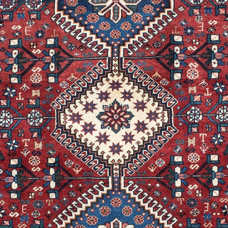 Persisk tæppe - Nomadisk - 147 x 102 cm - mørkerød