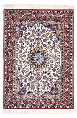 Persisk tæppe - Isfahan - Premium - 118 x 83 cm - beige