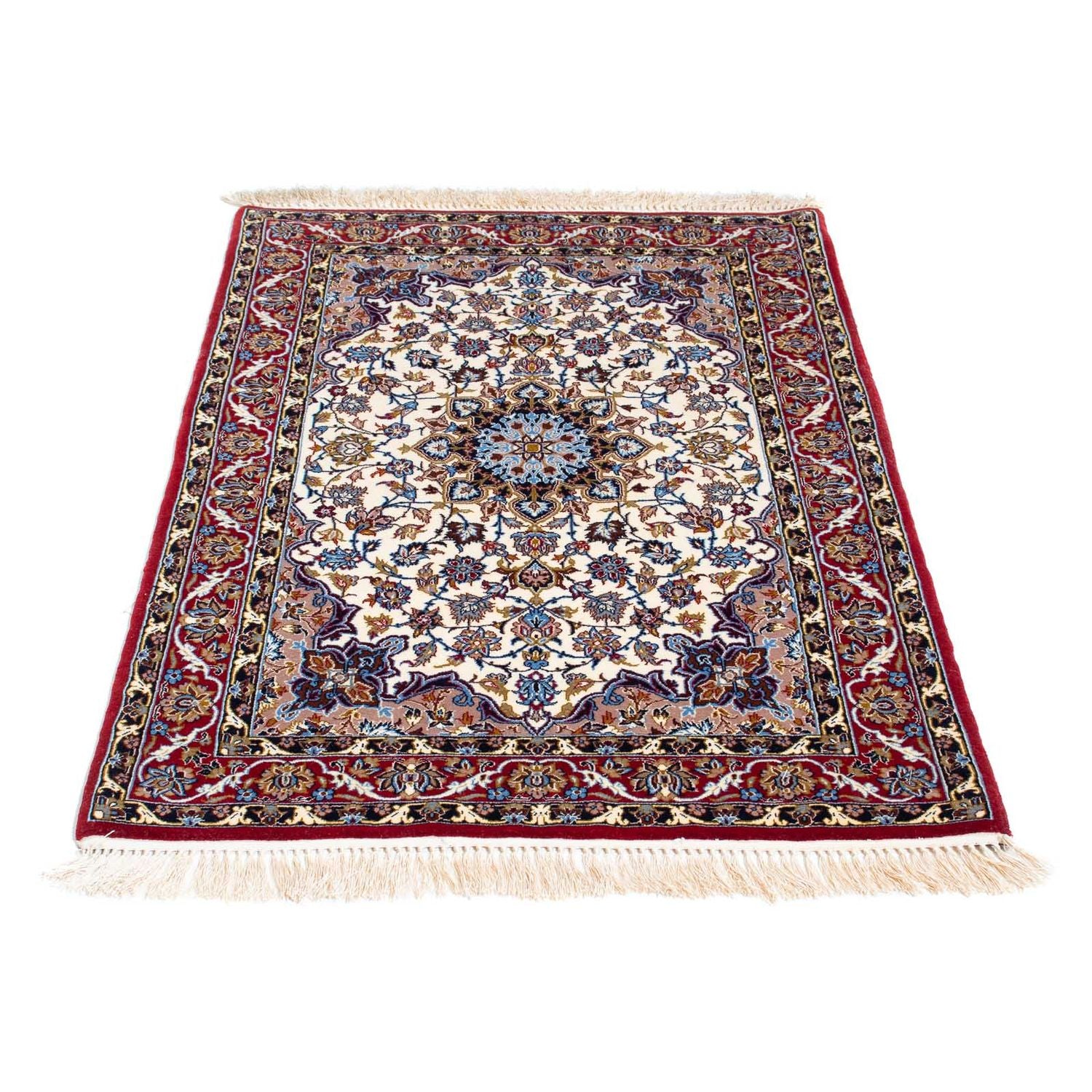 Persisk tæppe - Isfahan - Premium - 118 x 83 cm - beige