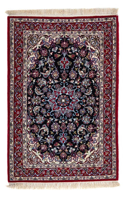 Persisk tæppe - Isfahan - Premium - 108 x 72 cm - mørkerød
